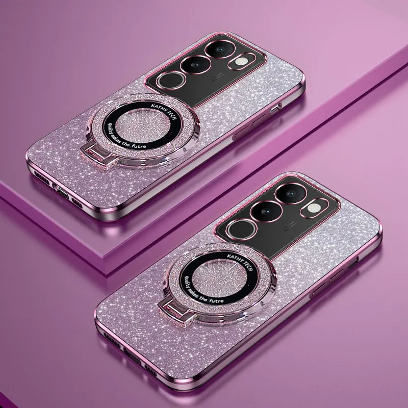 Vivo Y28 - Etui na telefon z magnetycznym uchwytem