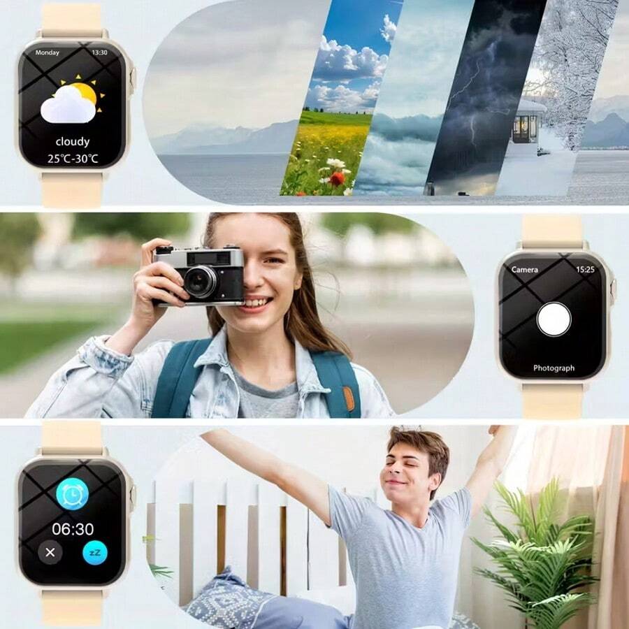 Smartwatch Touch - 1 szt. Smartwatch 2025 z pełnym