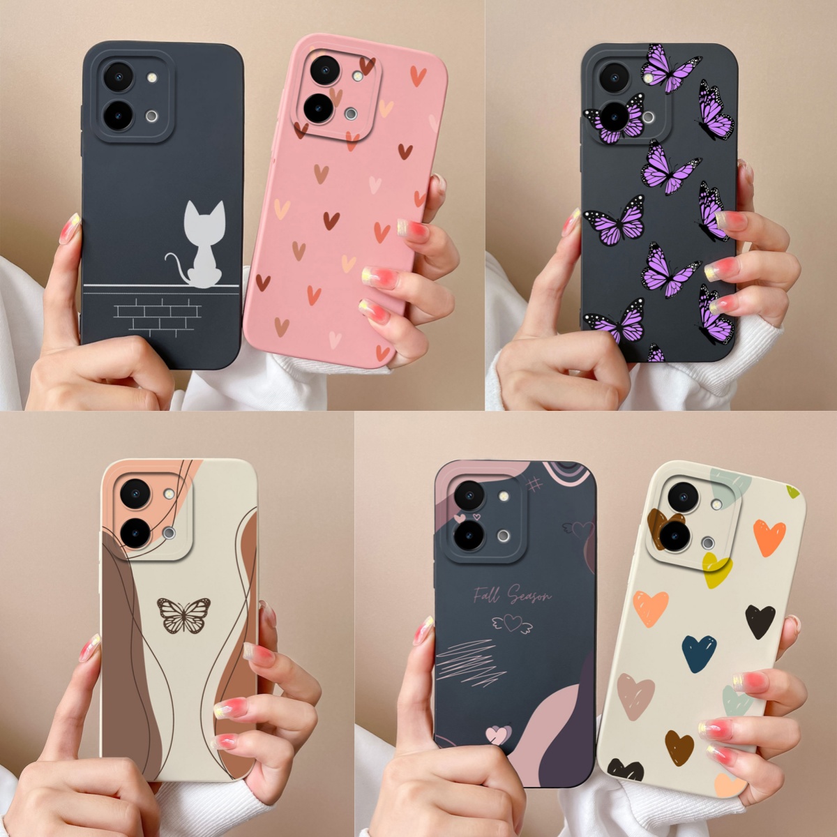 Vivo Y28 - Etui Vivo Y28 Y28S Simple Butterfly