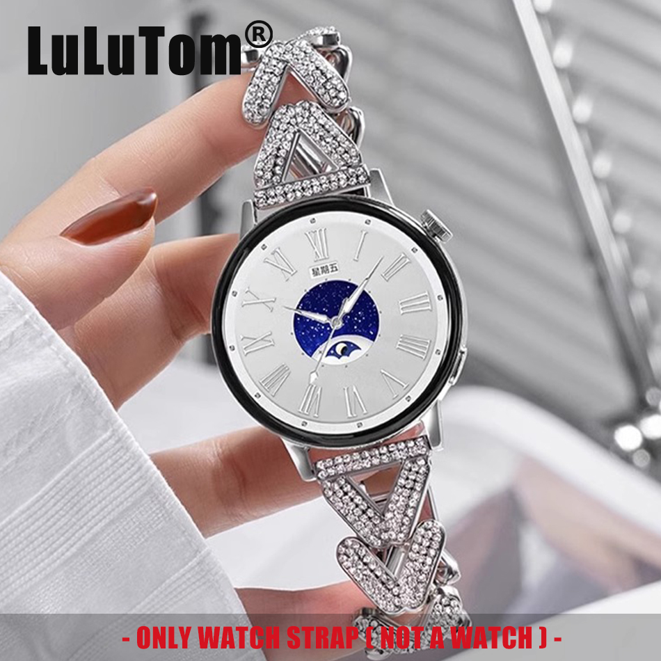 Accessories For Galaxy Watch 5 - Luksusowy diamentowy pasek metalowy z motywem