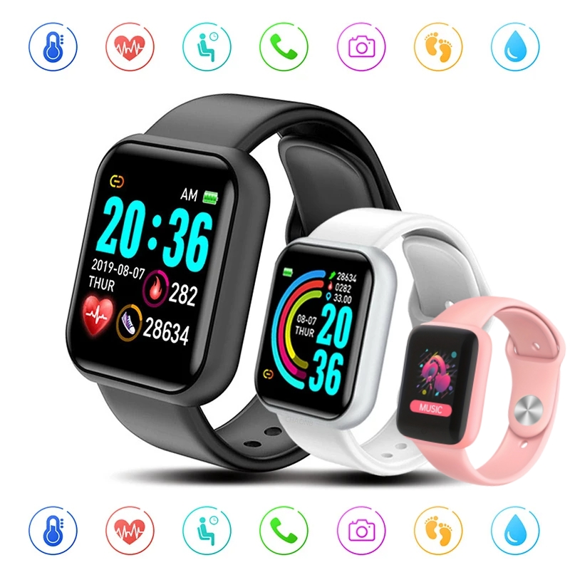 Smartwatch Icon - Sportowe inteligentne zegarki Bluetooth Kolorowy ekran
