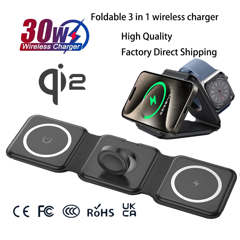 Watch Charger Cable - Uniwersalna magnetyczna składana stacja ładująca Qi2,