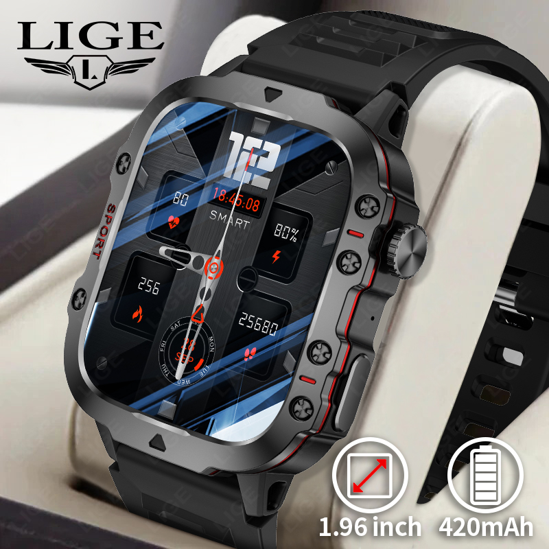Smartwatch Face - LIGE inteligentny zegarek na zewnątrz mężczyźni