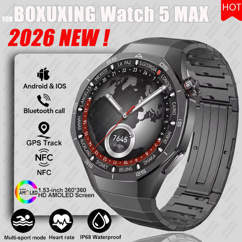 Smartwatch Face - Nowy smartwatch BOXUXING Watch 5 MAX