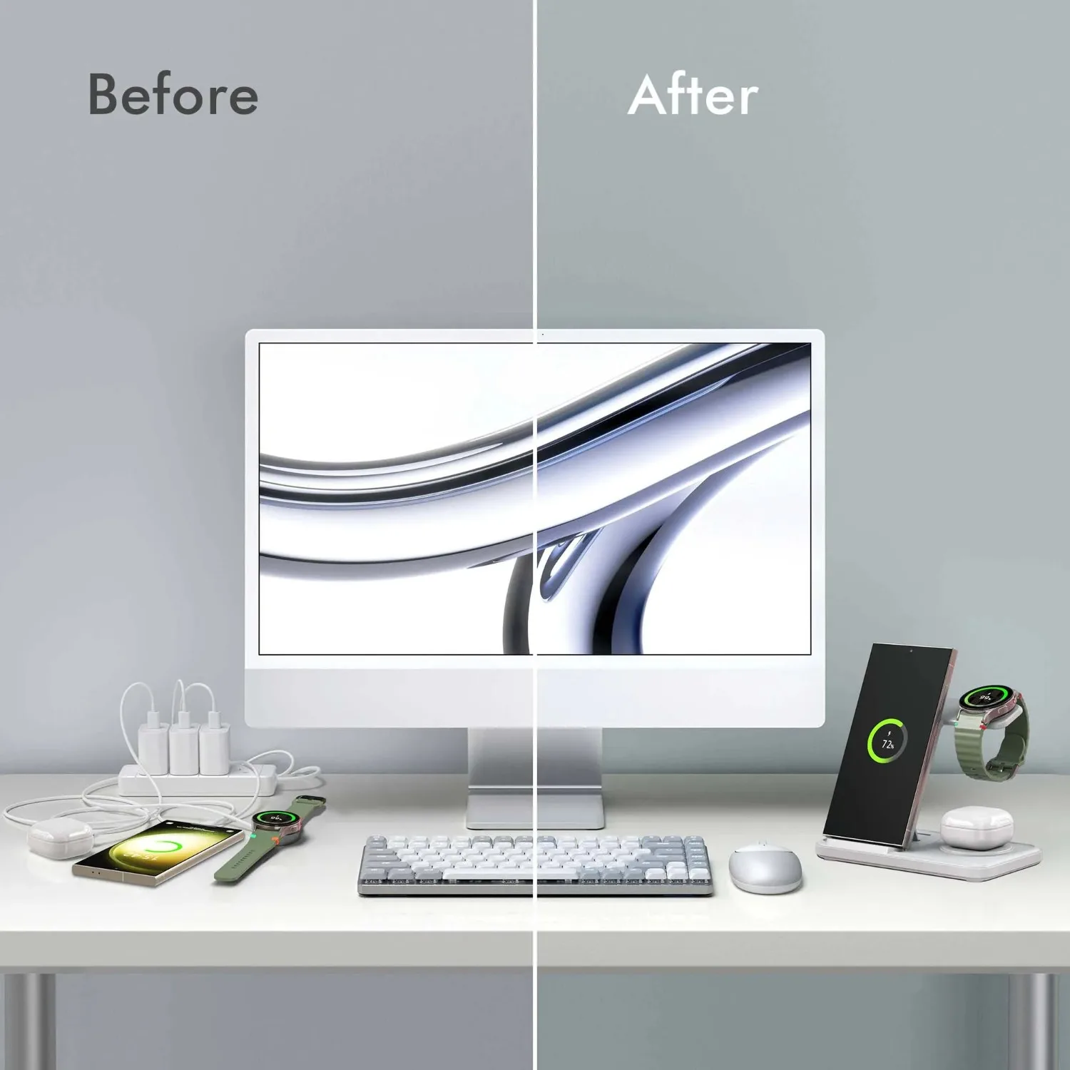Stacja ładująca 3w1 bezprzewod – Watch Charger Cable recenzja i cena