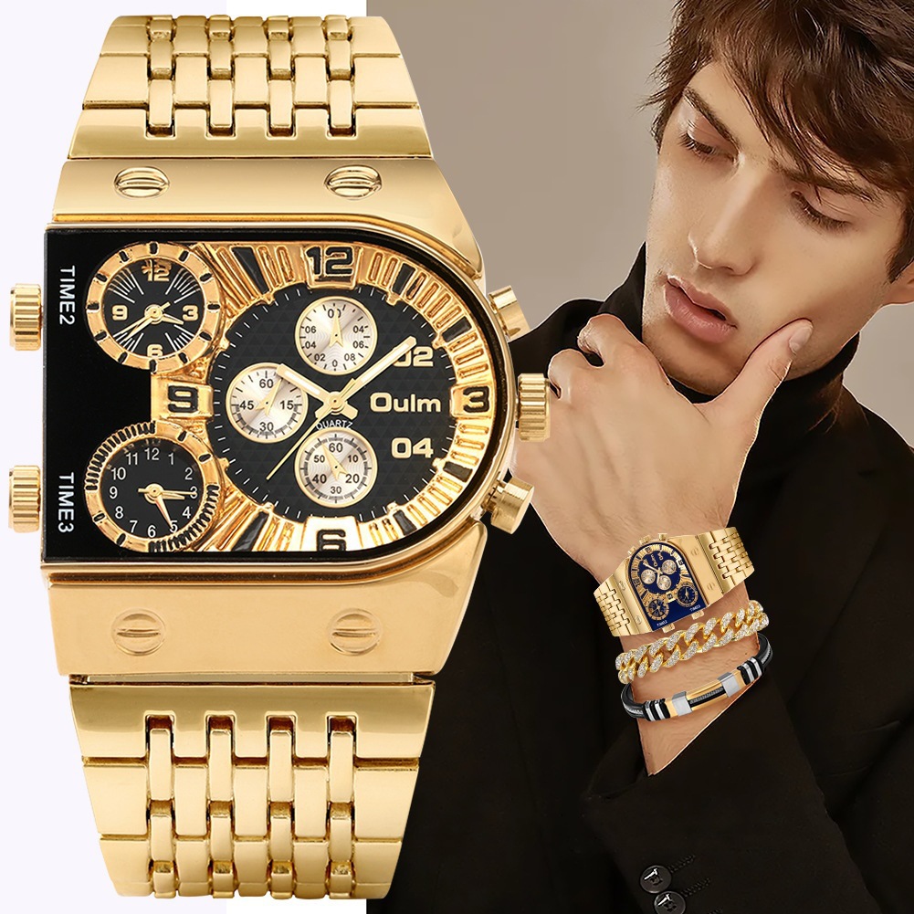 Męski luksusowy prostokątny zł – Smartwatch Face recenzja i cena