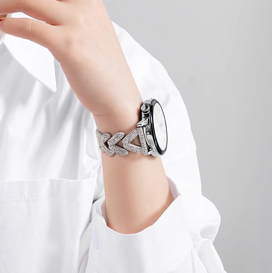 Luksusowy diamentowy pasek met – Accessories For Galaxy Watch 5 recenzja i cena