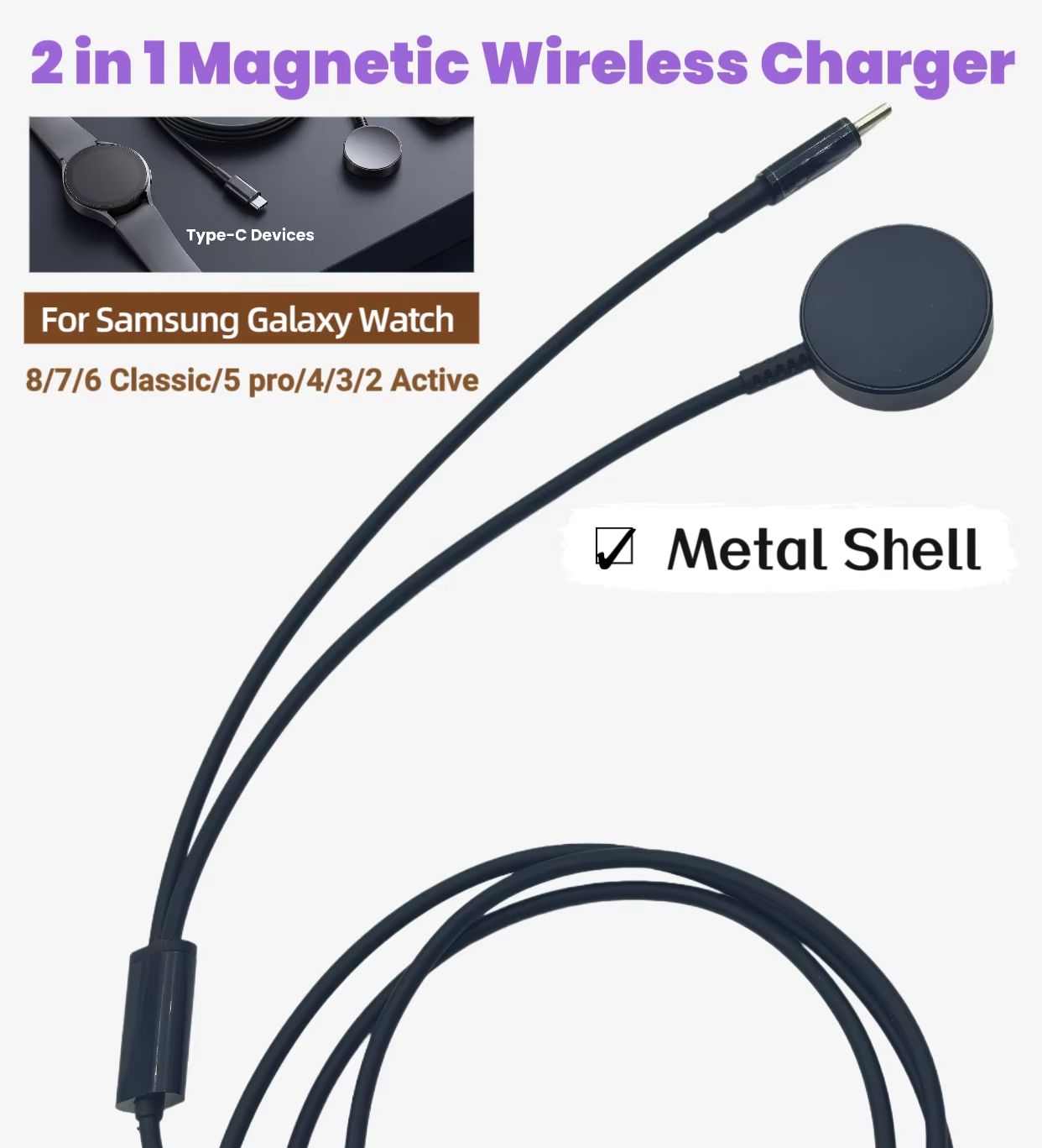 Magnetyczny, bezprzewodowy kab – Watch Charger Cable recenzja i cena