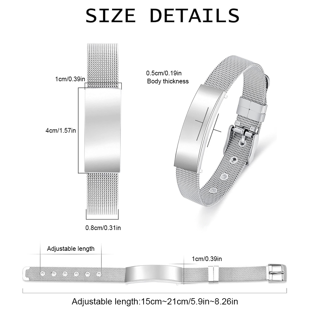 Biżuteria kremacyjna Bransolet – Stainless Mesh Band recenzja i cena
