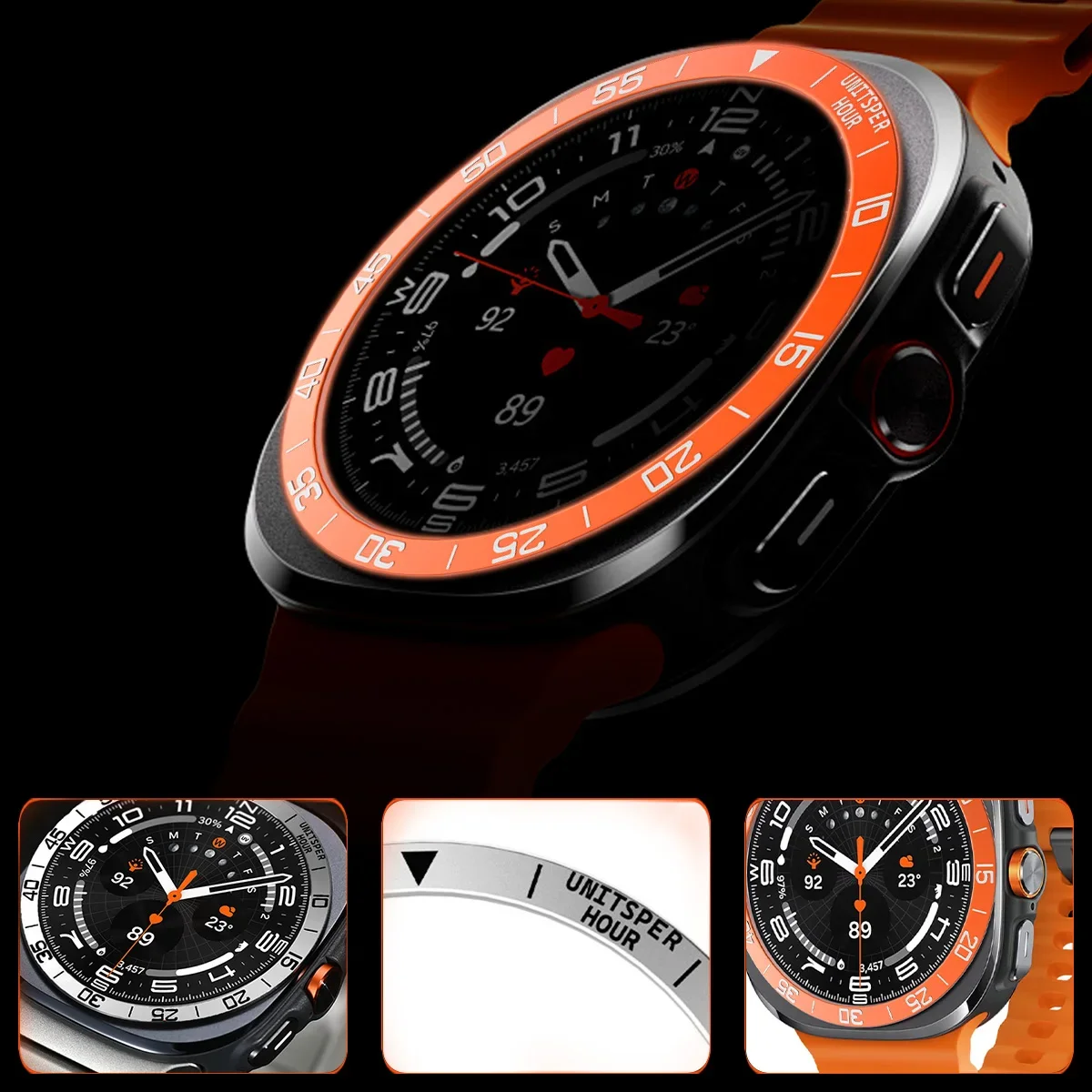 Metalowa osłona Bezel Ring Cas – Samsung Smartwatch Ultra Accessories recenzja i cena