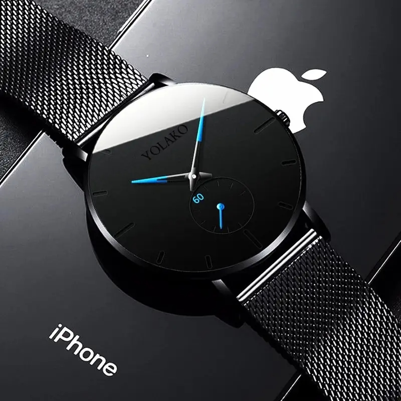 YOLAKO moda męska minimalistyc – Stainless Mesh Band recenzja i cena