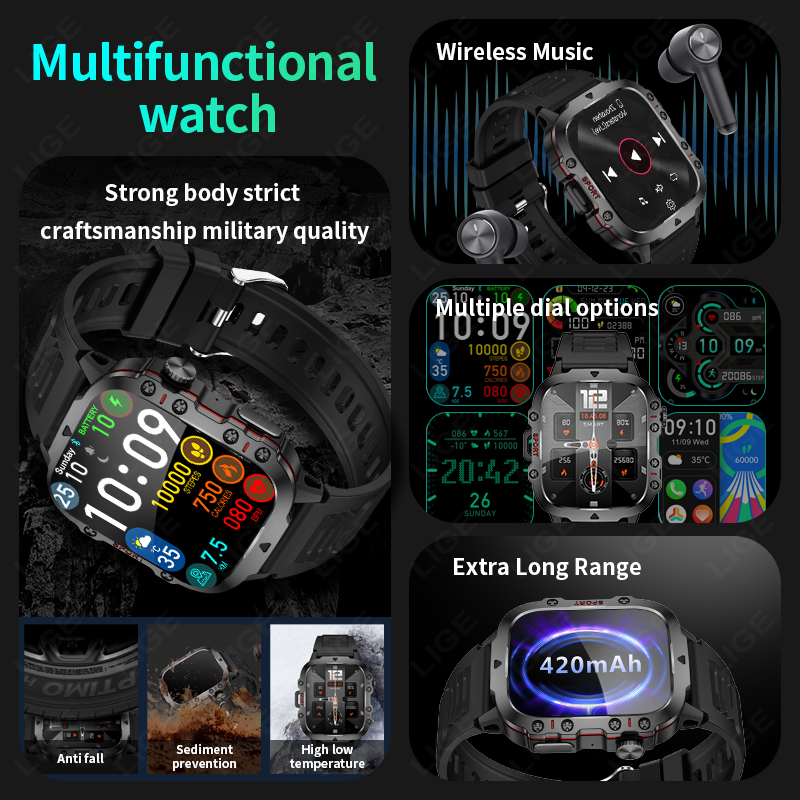 LIGE inteligentny zegarek na z – Smartwatch Face recenzja i cena