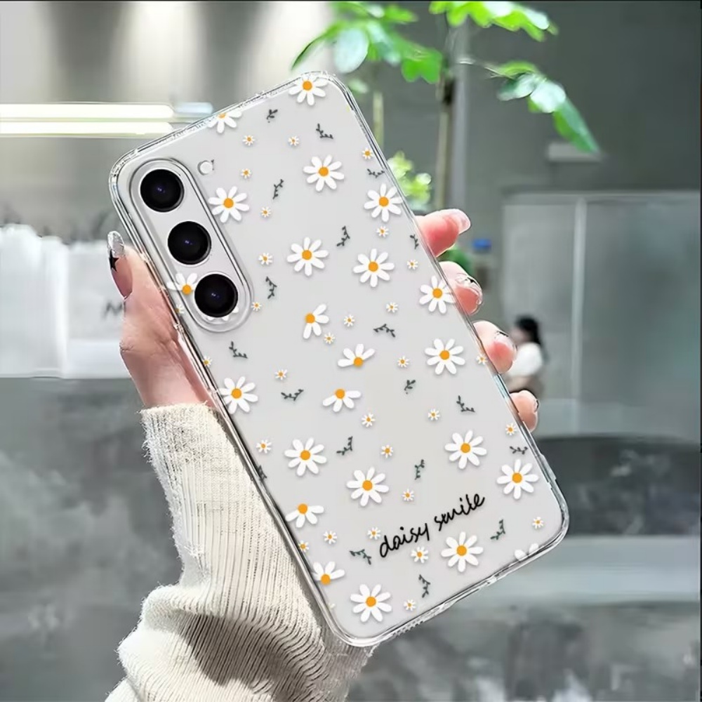 Żółto-białe kwiaty stokrotki E – Samsung Galaxy A55 recenzja i cena