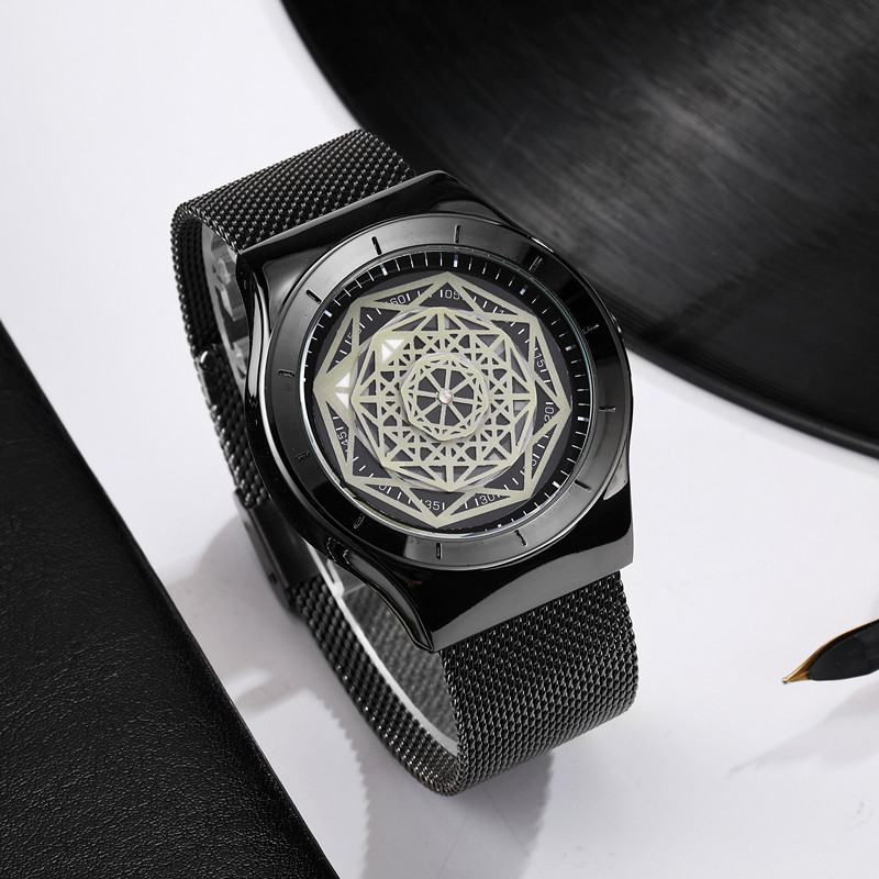 Zegarki męskie Fasion gramofon – Stainless Mesh Band recenzja i cena