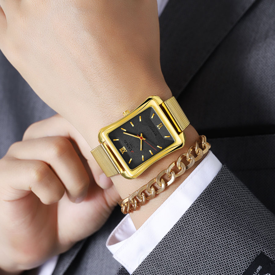 2024, nowy, modny męski zegare – Stainless Mesh Band recenzja i cena