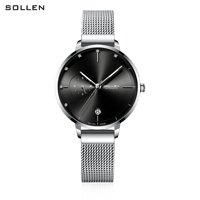 SOLLEN-Automatyczne Zegarki Me – Stainless Mesh Band recenzja i cena